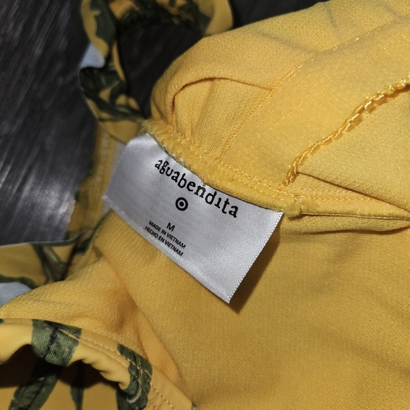 Aguabendita Target Palm Print one piece swimsuit - Picture 3 of 5